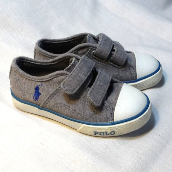*** POLO / Ralph Lauren *** Size 7 / Children's Shoes with Velcro - Picture 1 of 2